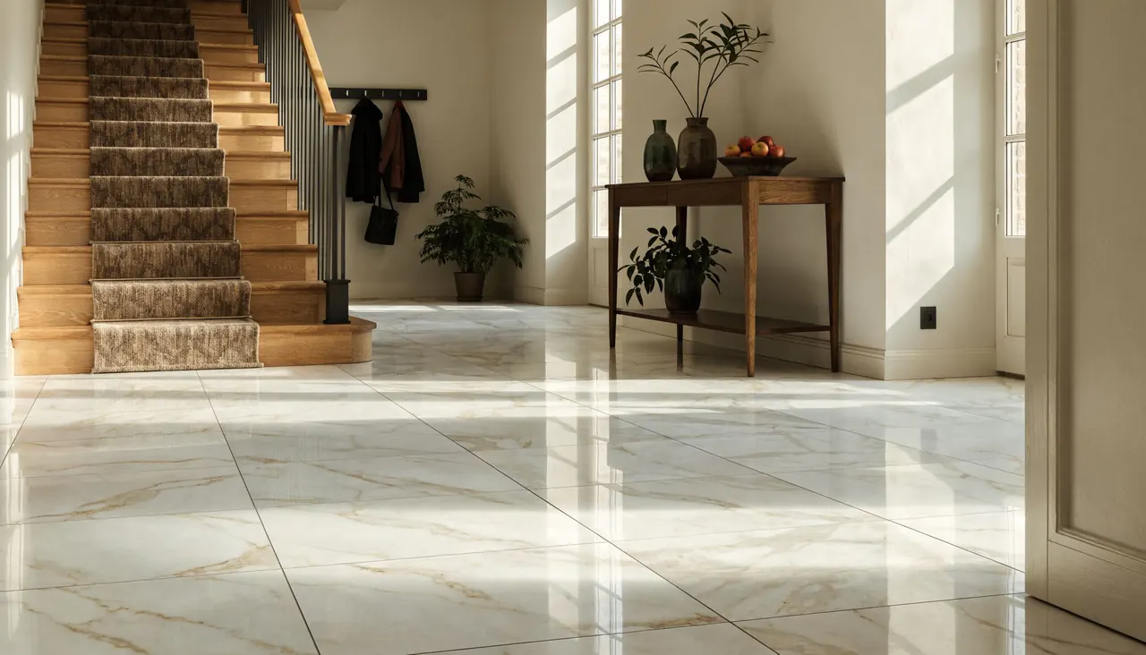 Armani Beige installed — interior application